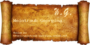 Weintraub Georgina névjegykártya