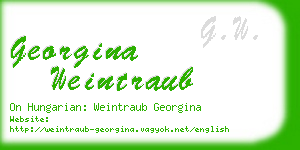 georgina weintraub business card